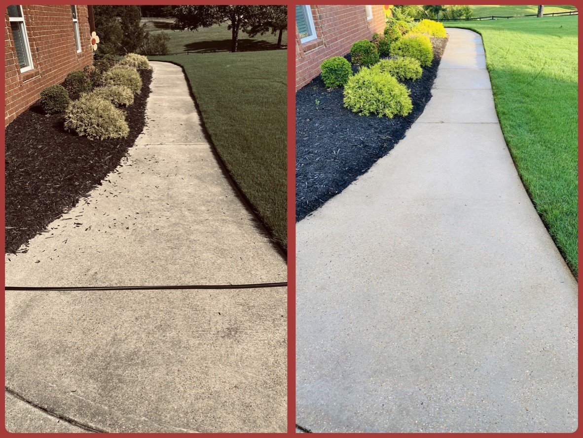 Terra Hills home driveway looks brand new!